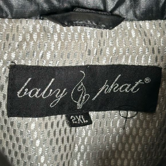 Y2K Baby Phat Puffer Jacket Black Size 2XL - Picture 7 of 7